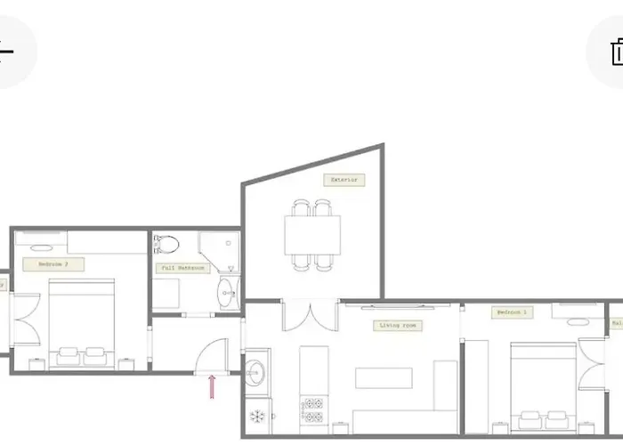 Modern 2 - Bedroom Penthouse In Appartamento Salonicco